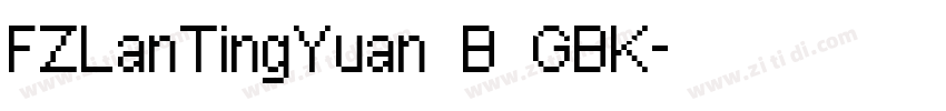 FZLanTingYuan B GBK字体转换